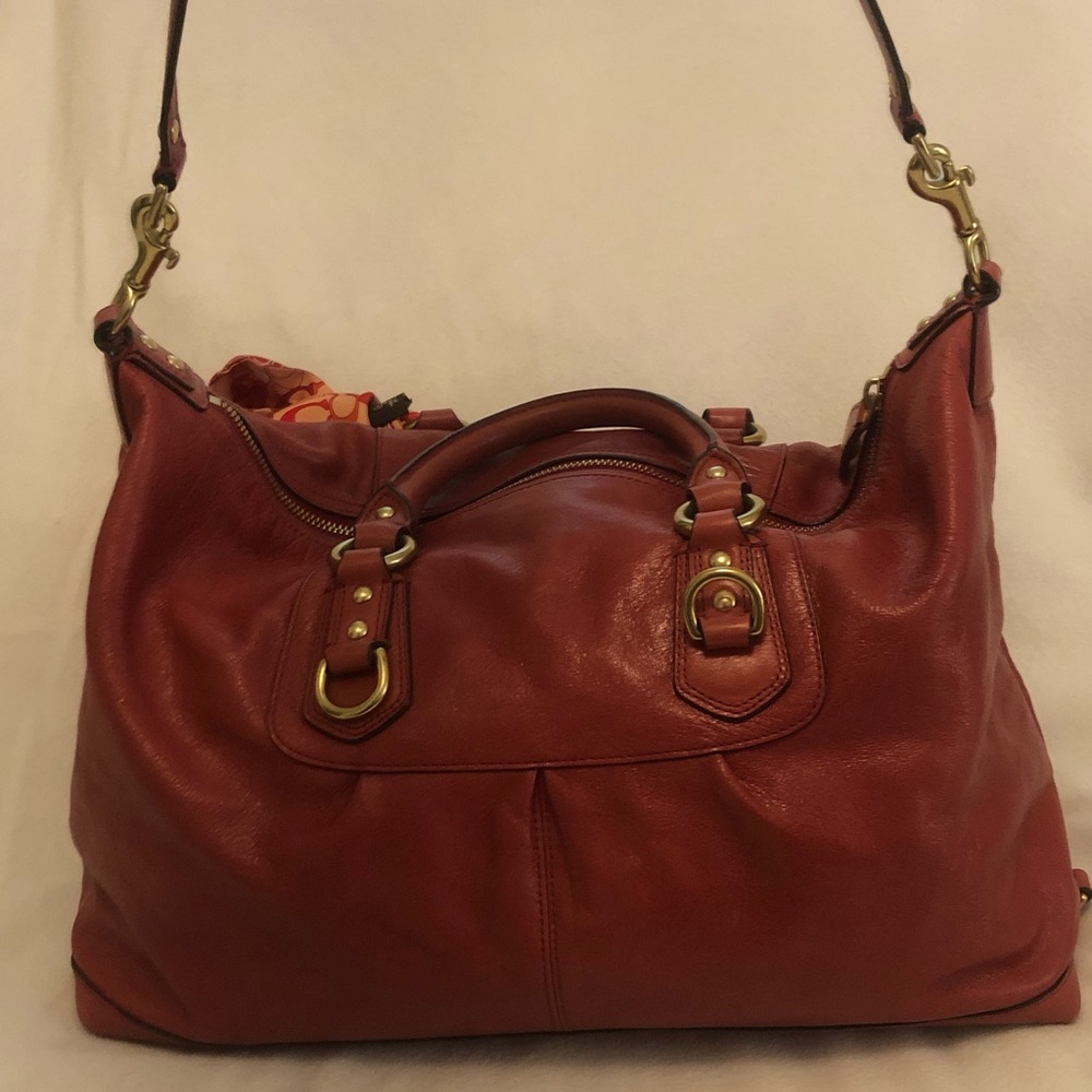 Coach Red Raspberry Purse - Picture 5 of 5